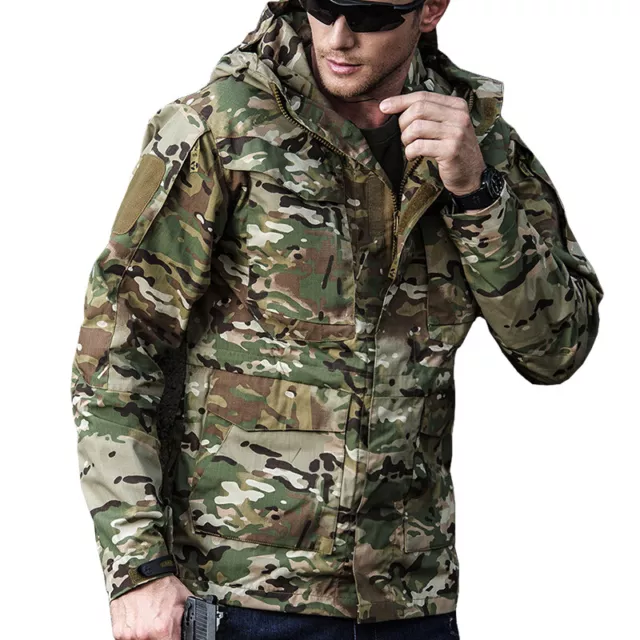 M65 Airsoft Jacket Manteau Soft Shell Vêtements résistant à l'eau Chasse Hunting