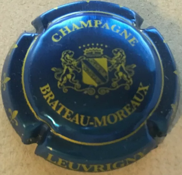 Capsule de champagne BRATEAU-MOREAUX (16c. bleu clair métallisé et or)