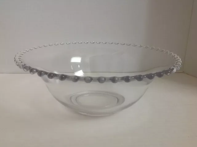 Imperial CANDLEWICK 10" Round Bowl Clear ~ Vintage, Made in USA ~ VGC