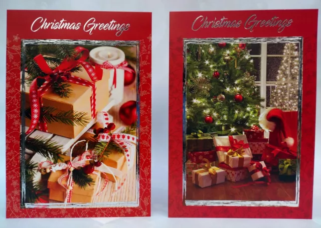 Christmas cards pack of 12 greeting cards 2 designs code 50 with envelope