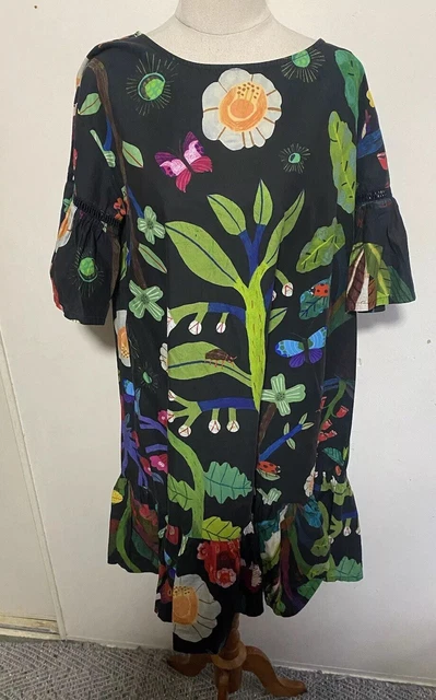 GORMAN X MONIKA Forsberg “Garden” Cotton Dress Size