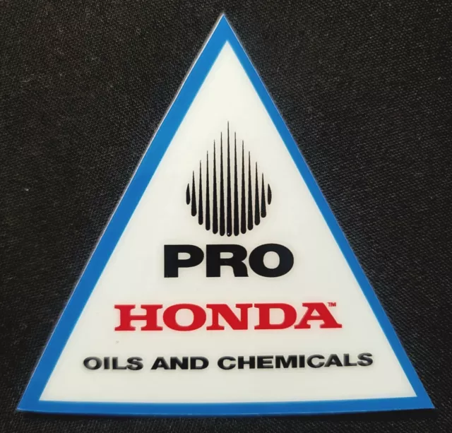 Honda Racing Sticker "Pro Oils & Chemicals" 3 1/4 X 3 1/4" Glossy And Thick!