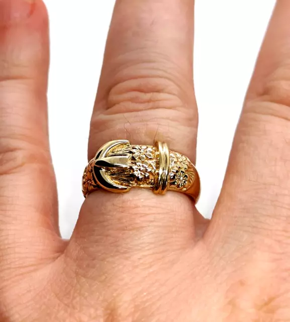 Antique | A Rare 19th Century Large Double Belt Ring, 18ct Yellow Gold –  Antique Ring Boutique
