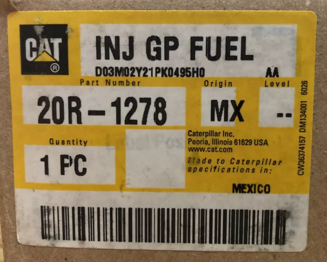 New Caterpillar 20R-1278 Diesel Fuel Injector 392-0217