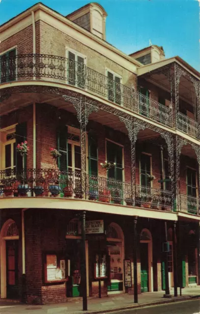 New Orleans LA Louisiana, Lace Balconies, French Quarter, Vintage Postcard