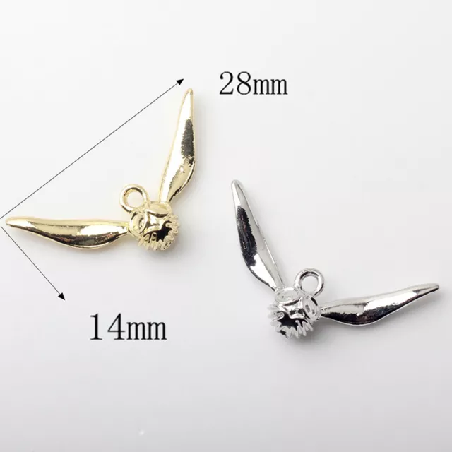 10PCS Alloy Metal Animal Charms Owl Wing Pendants For Jewelry Making Accessories