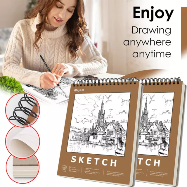 High Quality Art Artist Sketchbook Sketch Pad Drawing Painting White Paper Book