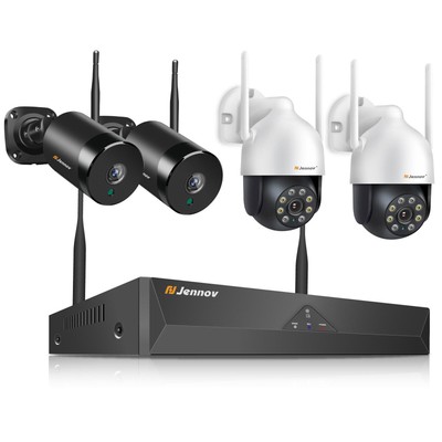 5mp telecamera di sorveglianza esterno Set Wlan Radio 2 vie-Audio 1tb videoüberwachug 8ch 