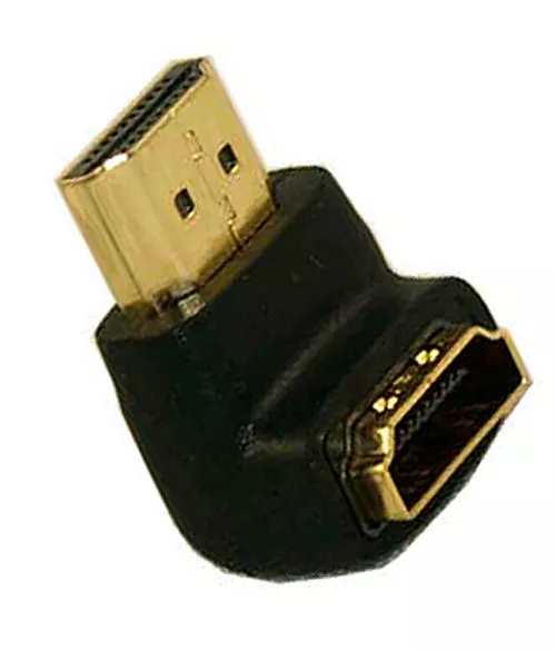 Codo de 90 Grados Prolongador Adaptador de Conector HDMI Macho a Hembra 1080p