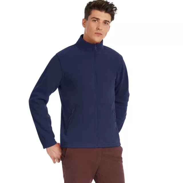 Mens Fleece Jacket Full Zip Outdoor Warm Polar Anti Pill Workwear Heavy Winter 4