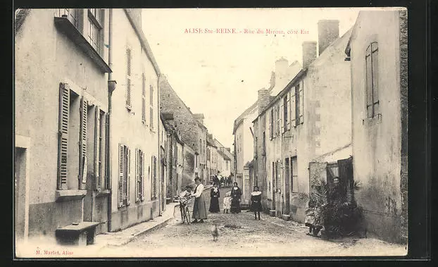 CPA Alise-Ste-Reine, Rue du Miroir, coté Est