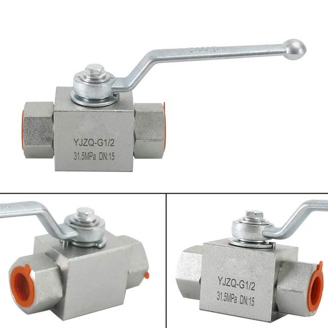 Idraulica 2 Vie Valvola A Sfera Alta Pressione - 1/2" NPT Y1