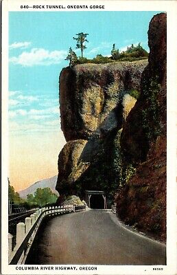 Rock Tunnel Oneonta Gorge Columbia River Highway Oregon OR Unposted Postcard