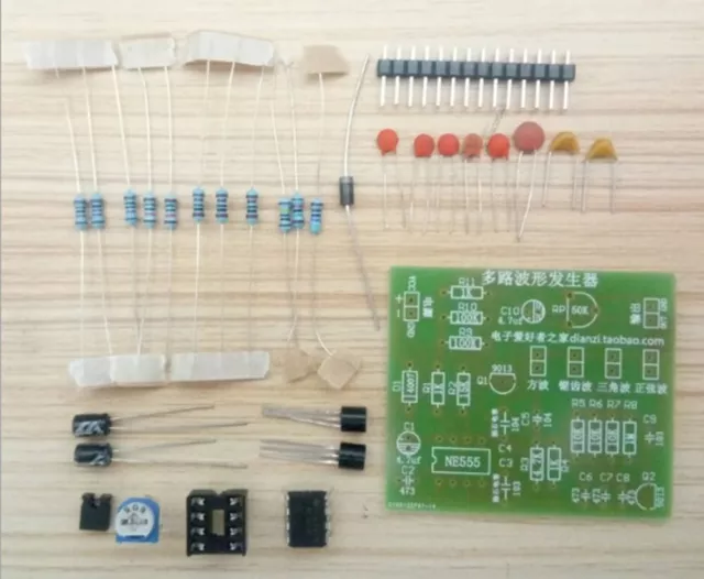 Multi-Canal Forme de Vague Générateur Module Sinus Sawtooth Kits NE555 Pratique