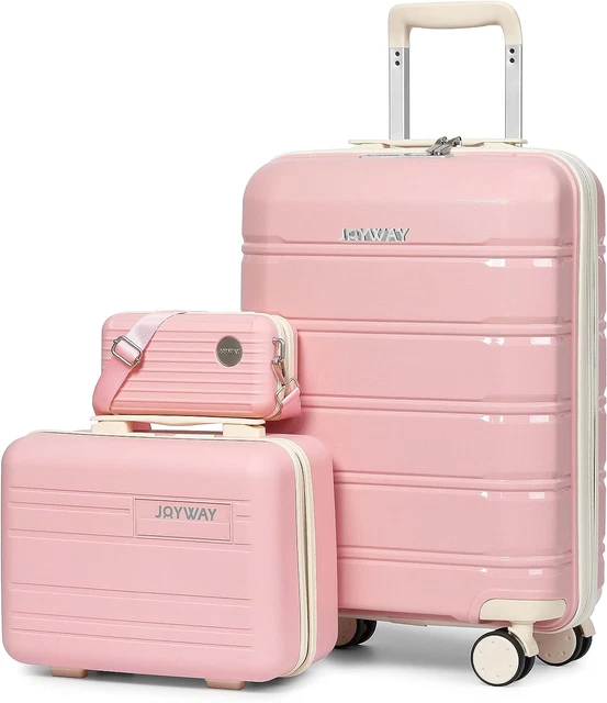 Luggage Carry-On Suitcases 20" Lightweight Polypropylene Carrying Case with TSA