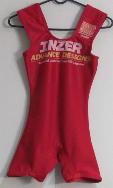 Inzer HardCore Squat Suit Size 26 Red (Straps Shortened 2 & 1/4" @ Inzer) NEW