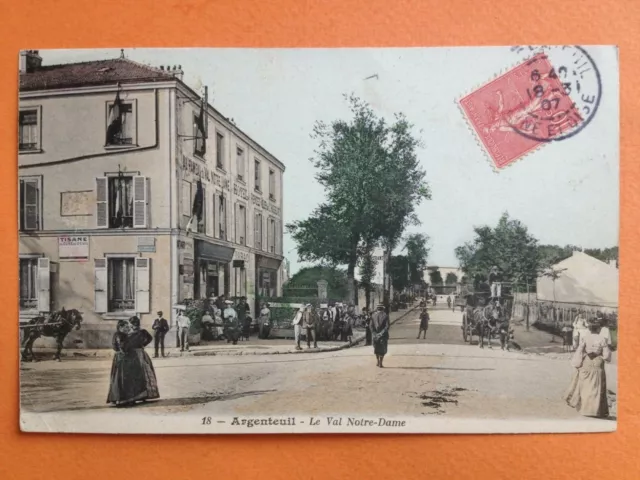 1900 SILVEREUIL Val d'Oise LE VAL NOTRE DAME postcard to Henri GILQUIN PARIS