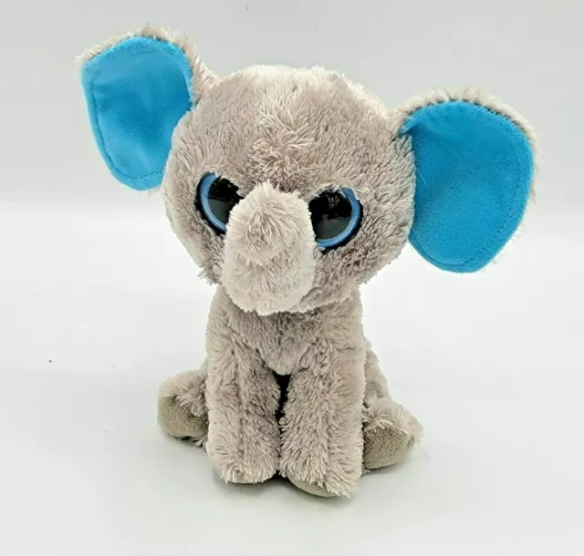 Ty Peanut Elephant 6” Beanie Boos Purple Tag Non Glitter Eyes Retired