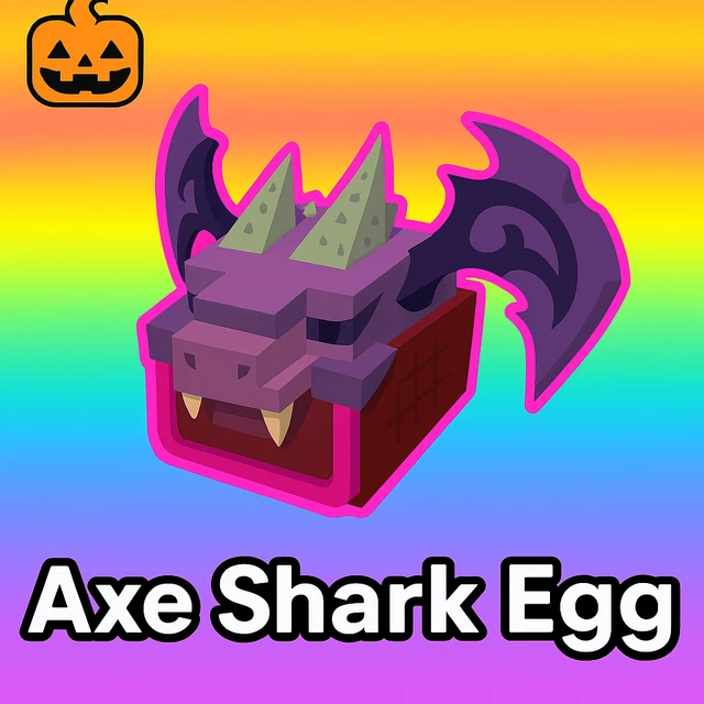 Œuf Roblox Build A Zoo - X10 Hallo Axe Shark Egg - Livraison Rapide - Pour PC Et Mobile