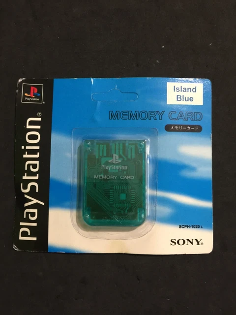 Carte mémoire Memory Card Playstation 1 Island Blue (SCPH-1020