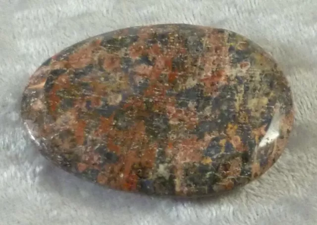 Leopardskin Jasper Carved Worry Stone