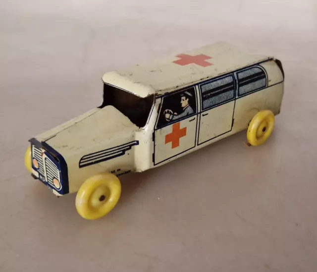 Pennytoy Rotkreuz Wagen Blechspielzeug Auto Germany 50-60er