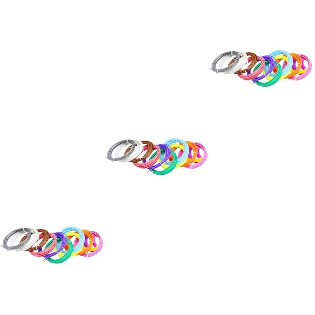 3 Set 3D Stampa Penna Penna Filamento Fili Plastica 10 Colori 1.75mm Bambino