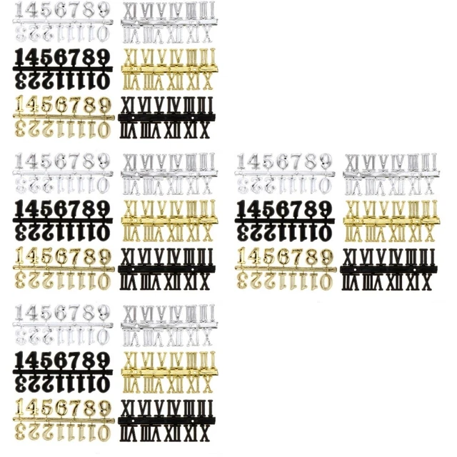 24 PCS CLOCK Arabic Number Clock Roman Numbers Clock Roman Numerals Kit
