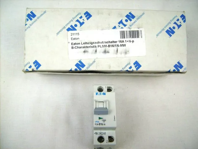 Eaton PLSM-B16/1N-MW Leitungsschutzschalter 16A 1+N-p B, unused