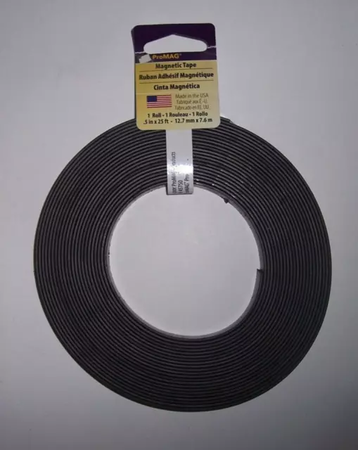 ProMag Adhesive Magnetic Tape-.5"X25'  opened package