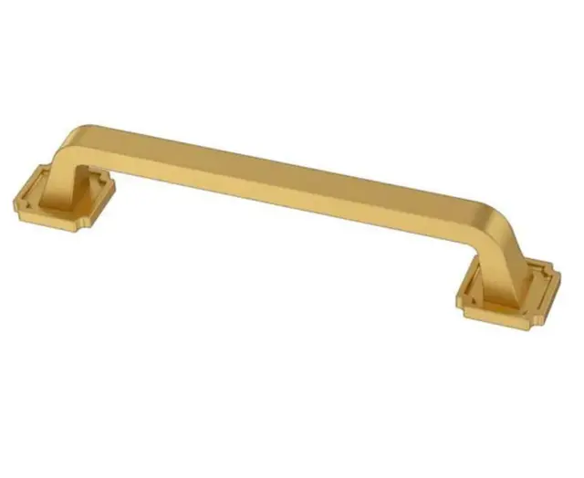 Liberty P40125C-117 5 1/16" Notched Backplate Cabinet Drawer Pull Brushed Brass