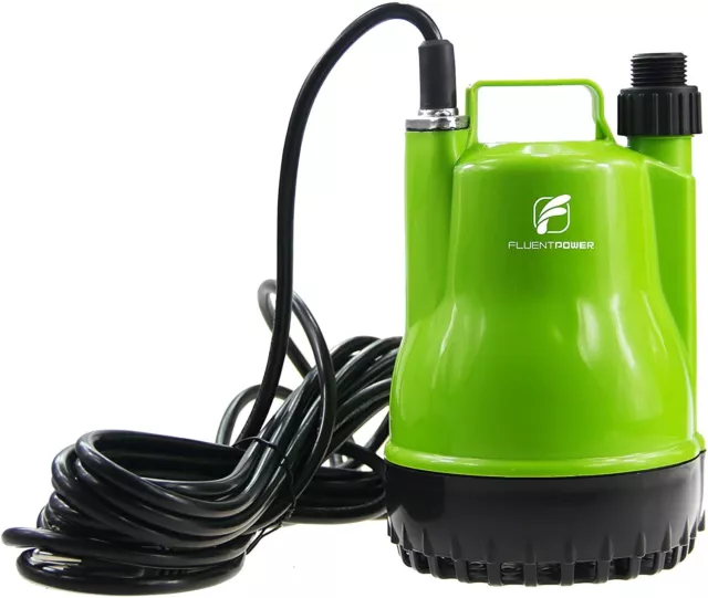 1/4HP Utility Pump 1500GPH Submersible Sump Pump Drain Clean Water for Pool Pond