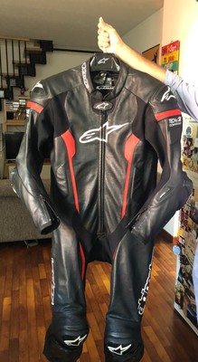 Alpinestars Alpinestars Tuta Gr 58 Missile Accensione v2 Completo da Moto Uomo Bianco Rosso 