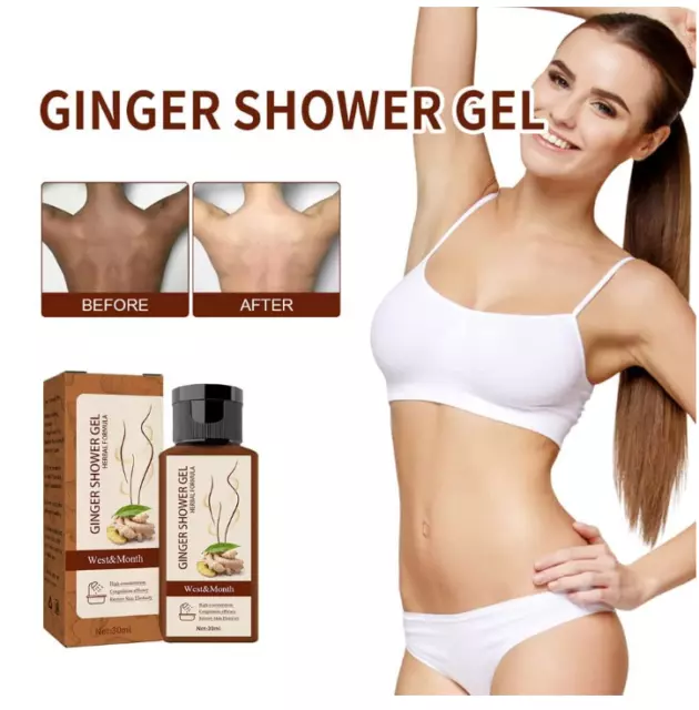 Ginger Contour De_toxi Shower Gel，Organic Slim Lymphatic Drainage Slimming