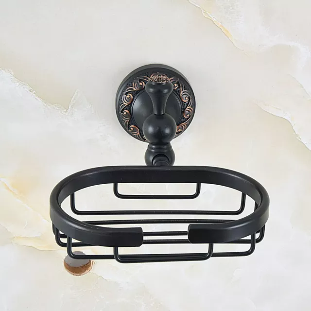 Oil Rubbed Bronze Wall Mounted Soap Dish Holder Bathroom Accessory fba455
