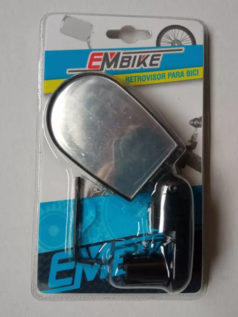 Espejo de manillar de bicicleta de 1 pieza espejo retrovisor flexible y seguro