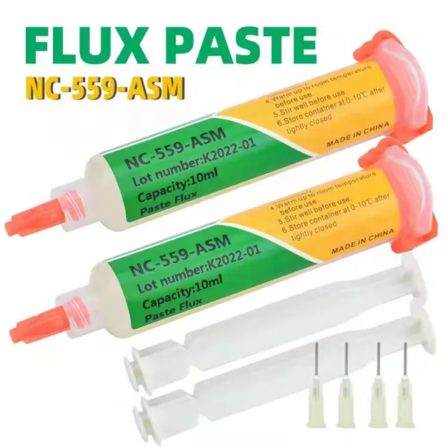 NC-559-ASM Solder Flux 100% Original BGA PCB No-Clean 10cc Welding Paste KKP