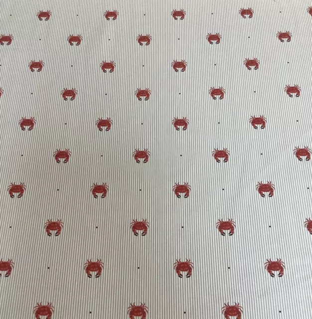 Fryett’s Rockpool Crabs 🦀 Cotton Fabric. For Curtains/Upholstery/Craft/Cushions