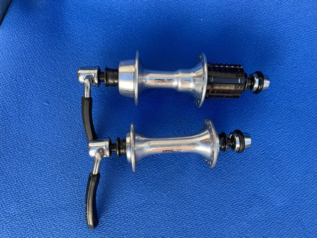 Jeu De Moyeux Shimano Deore XT M730/M732 – Avant 32H / Arrière 36H – Vintage MTB – Occasion