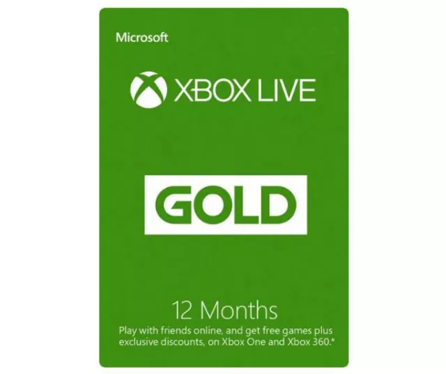 Carte de membre Microsoft - Xbox Live Core Gold 12 mois (région États-Unis)
