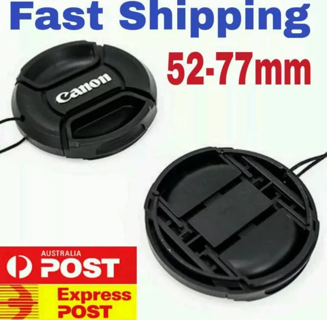 Replacement CANON Lense Cap 52,55,58,62,67,72,77,82mm Snap-on Lens Cap*