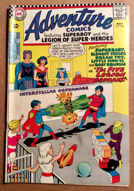 ADVENTURE COMICS #356 (1967) DC Silver Age Superboy & Legion of Super-Heroes F