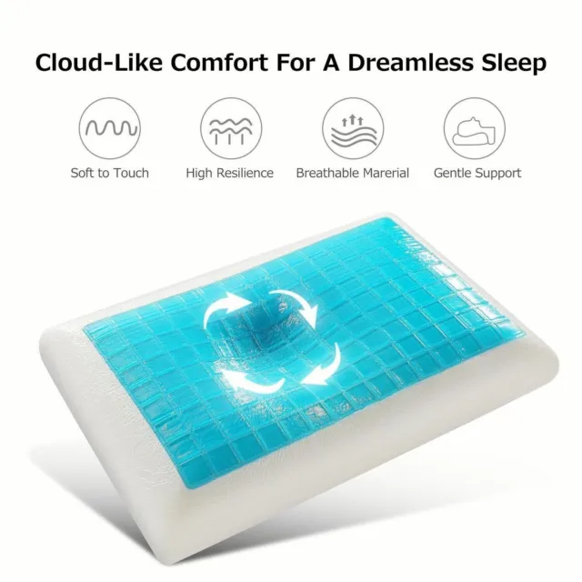 Memory Foam Pillow Cooling Gel Pillow Cervical Pillow Bed Pillows for 48