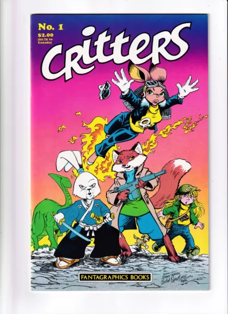 Critters #1 Fantagraphics Book- Usagi Yojimbo 1986 VF-NM