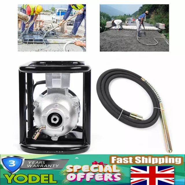 220V 1500W Electric Concrete Vibrator Needle Lightweight Motor Vibrating Poker