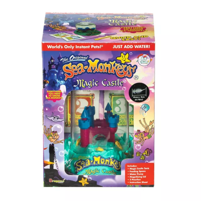 The Original Amazing Live Sea Monkeys Magic Castle Zoo Aquarium 23230 SALE!