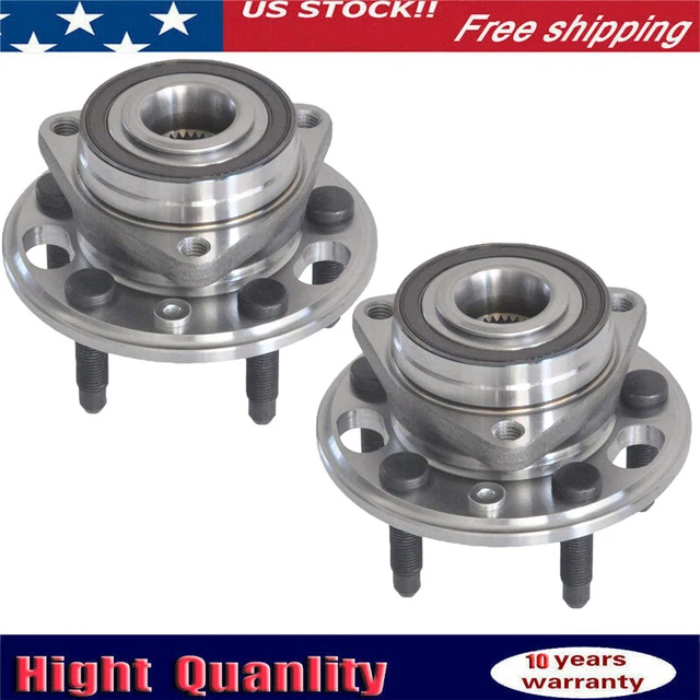 2Pcs Front Rear Wheel Bearing & Hub Assembly for Chevy Equinox Impala Malibu 9-5