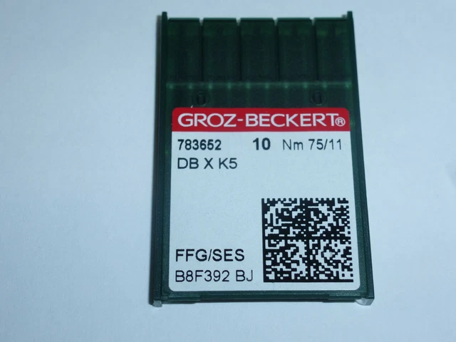 783652 DBXK5 75/11 FFG/SES 10 ud. agujas de máquina de bordar pistón redondo MADEIRA