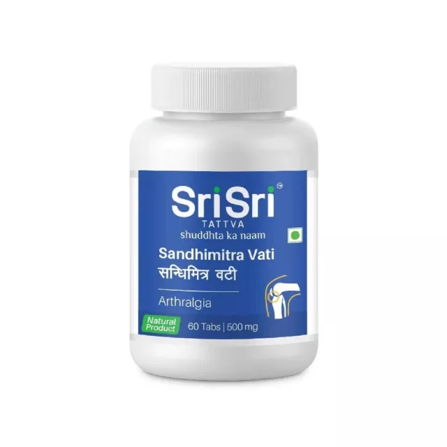 Sri Sri Tattva, Sandhimitra Vati - 60 Tablets, 500mg, Natural Free Shipping