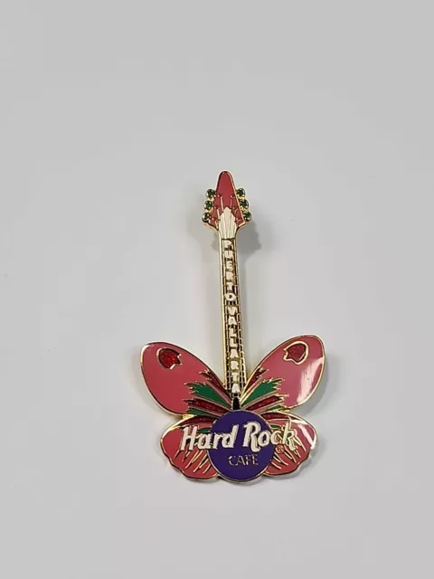 Puerto Vallarta Hard Rock Cafe Trading Pin Butterfly Guitar Limited Edition 1000